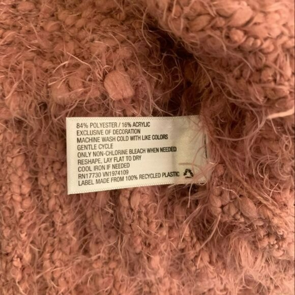 Knox rose women soft eyelash knit long sleeve sweater with lace back detail -M - Picture 5 of 11